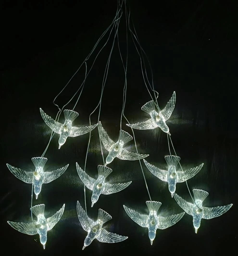 Acrylic Bird with LED Light 20x15cm